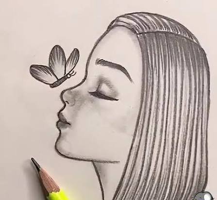  نقاشی سیاه قلم ساده