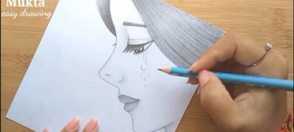  نقاشی سیاه قلم ساده کودکانه دخترانه