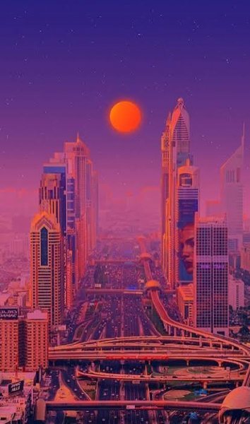 تصویر زمینه نئونی