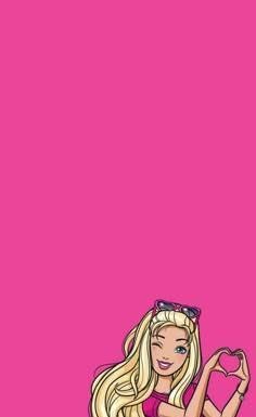  بک گراند باربی صورتی