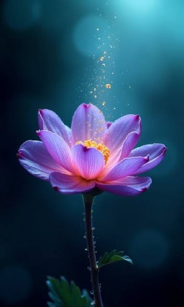  عکس نیلوفر آبی بنفش در آب برای پروفایل و پس زمینه