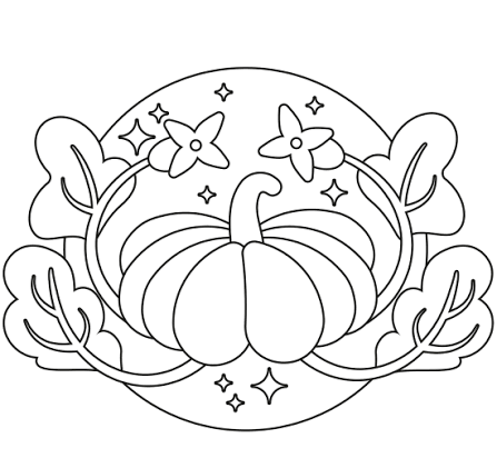  نقاشی کدو تنبل آسان