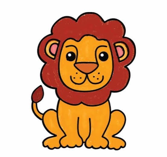  عکس بچه شیر کارتونی