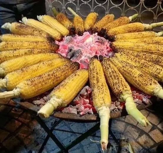  عکس ذرت بلال روی آتش