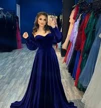  مدل لباس مجلسی مخمل اینستاگرام
