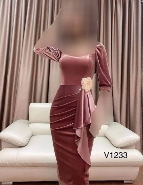  مدل لباس مجلسی مخمل اینستاگرام