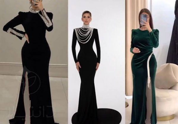  مدل لباس مجلسی مخمل اینستاگرام