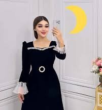  مدل لباس مجلسی مخمل اینستاگرام