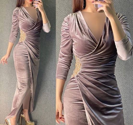  مدل لباس مجلسی مخمل لاکچری
