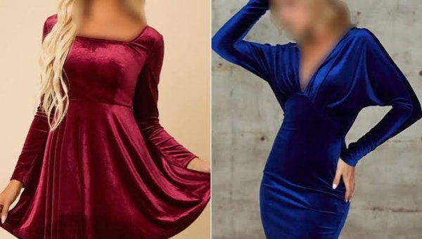  مدل لباس مجلسی مخمل جدید کوتاه
