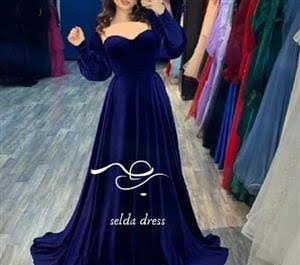  مدل لباس مجلسی مخمل بلند