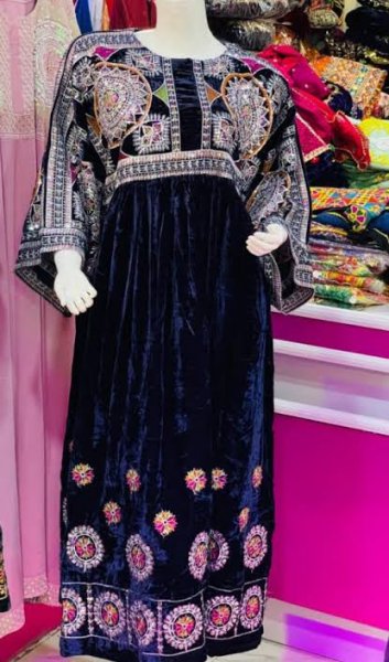  مدل لباس مخمل کارشده