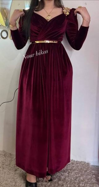  مدل لباس مخمل کارشده