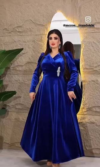  مدل لباس مخمل مجلسی