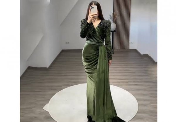  مخمل لباس مجلسی شیک