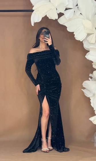  مدل لباس مجلسی مخمل جدید نگین دار
