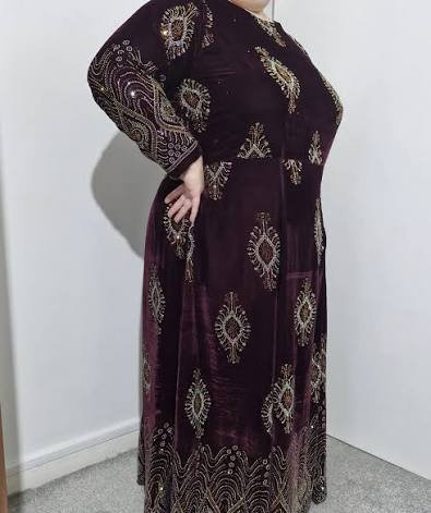  مدل لباس مجلسی مخمل جدید نگین دار