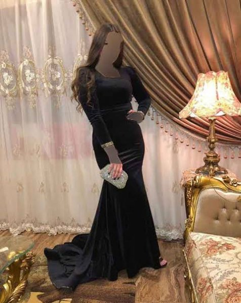  مدل لباس مجلسی مخمل جدید نگین دار