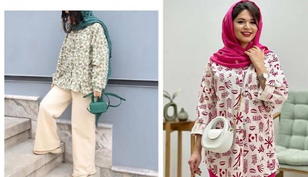  مدل مانتو با پارچه لنین ساده و شیک