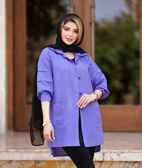 مدل مانتو با پارچه لنین ساده و شیک