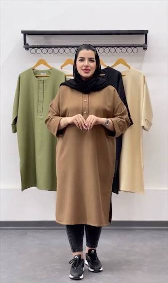  مدل مانتو با پارچه لنین ساده و شیک