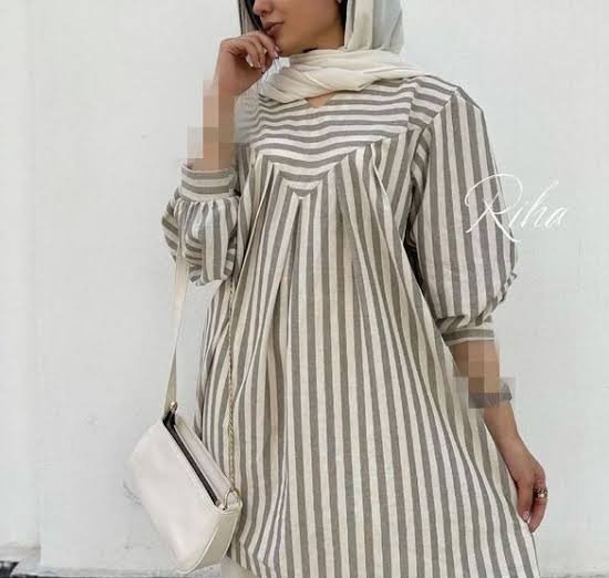  مدل مانتو با پارچه لنین نچرال