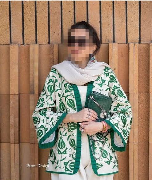  مدل مانتو با پارچه لنین طرح دار