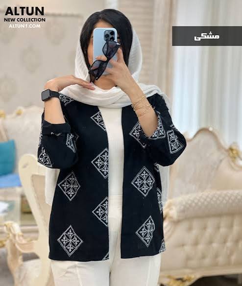  مدل مانتو با پارچه لنین خامه دوزی