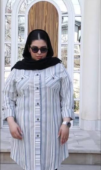  مدل مانتو لنین راه راه جدید