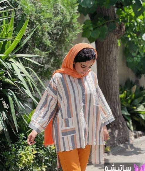  مدل مانتو لنین راه راه جدید