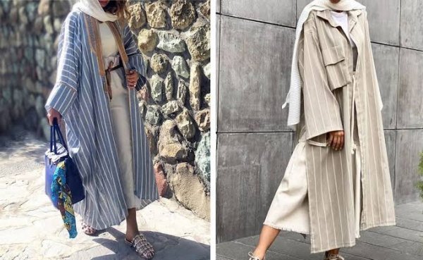  مدل مانتو لنین راه راه جدید