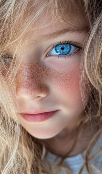  عکس زیبا زن با کک و مک و چهره‌ای جذاب
