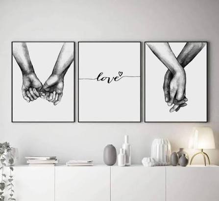  تابلو عاشقانه اتاق خواب