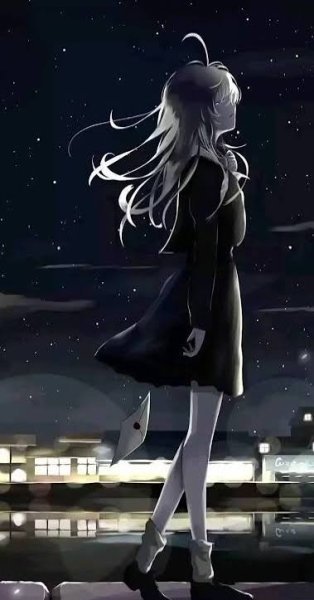  عکس انیمه دختر سیاه