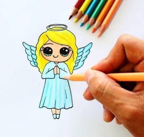  عکس فرشته نقاشی