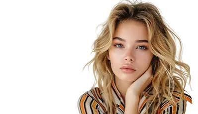  عکس مدل زن با موهای بلوند و چهره زیبا