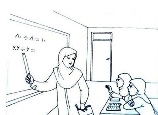  نقاشی خانم معلم
