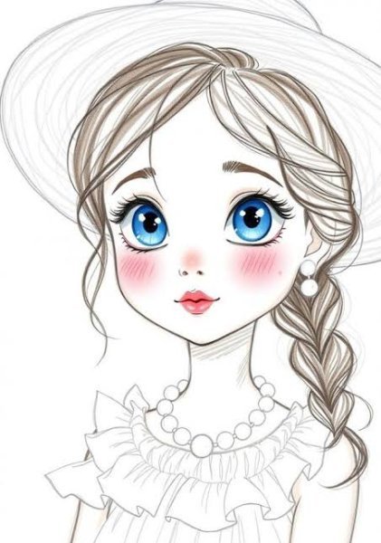  نقاشی دخترانه فانتزی
