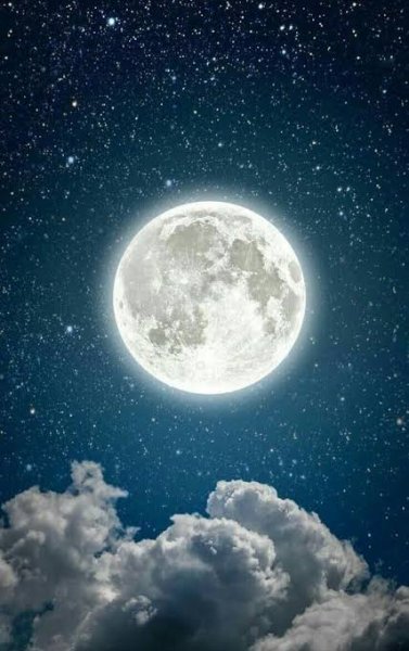  عکس ماه کامل در آسمان شب با کیفیت بالا