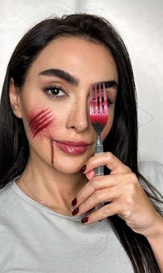  گریم ترسناک ساده برای هالووین